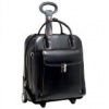 McKleinUSA LA GRANGE 96495 Black Leather Vertical Detachable-Wheeled Ladies' Briefcase