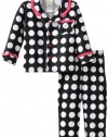 ABSORBA Baby-Girls Infant Dot Pajama Set, Black/White, 18 Months
