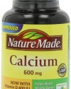 Nature Made Calcium 600mg with Vitamin D, 120 Tablets (Pack of 3)