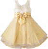 Girls Dress Champagne Multi-layers Wedding Pageant Kids Clothes Size 2-10