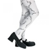 Stitched Child Tights, Black and White, One Size