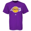 Los Angeles Lakers Purple adidas Primary Logo T-Shirt