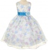 Kids Dream Girls Organza Floral Special Occasion Dress