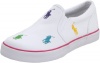 Polo Ralph Lauren Kids Bal Harbour Repeat Sneaker (Toddler/Little Kid),White/Multi Ponies,8.5 M US Toddler