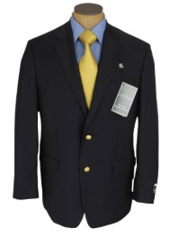 Ralph Lauren Mens 2 Button Navy Blue Wool Blazer Sport Coat Jacket - Size 38R