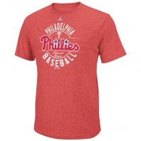 Philadelphia Phillies Majestic MLB Big Time Fashion T-Shirt (Red)