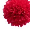 Dress My Cupcake 14 Red Tissue Paper Pom Poms, Set of 4 - Christmas Decorations, Christmas Arts & Crafts, Party Supplies
