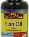 Nature Made Fish Oil Omega-3 1200mg, 180 Softgels (Pack of 3)