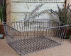 Shabby Cottage Chic Large Rectangle Wire Basket Handles