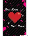 Personalized His Her Name Valentine's Day Custom iPhone 5C Quality Hard Snap On Case for iPhone 5C - AT&T Sprint Verizon - White Case