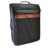 Studio H by Hartmann | Black Ballistic Nylon & Leather Suitcase | Model 3324 (24 Mobile Traveler) | Size 24