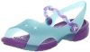 Crocs Emelina Backstrap Sandal (Toddler/Little Kid),Aqua/Dahlia,10 M US Toddler