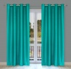 Silkana Faux-Silk Window Panel Set in Turquoise (2-pieces)