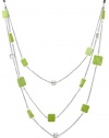 Kenneth Cole New York Shell Brilliance Geometric Shell Multi-Row Long Necklace, 31