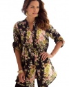 Roamans Women's Plus Size English Floral Bigshirt