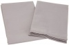 Vera Wang Bouquet Grosgrain Pillowcases, Silver Lilac, Standard