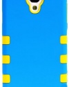myLife (TM) Sky Blue and Yellow - Matte Design (3 Piece Hybrid) Hard and Soft Case for the Samsung Galaxy S4 Fits Models: I9500, I9505, SPH-L720, Galaxy S IV, SGH-I337, SCH-I545, SGH-M919, SCH-R970 and Galaxy S4 LTE-A Touch Phone (Fitted Front and Back 