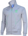 Adidas Men's Originals Cut Line Full Zip Track Top Jacket-Gray/Green/Black