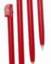 Gator Crunch Red Color Stylus Pen Set for Nintendo DS Lite (Lifetime Warranty, 4 pack) - Bulk Packaging