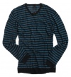 Sons of Intrigue V-Neck Striped Shirt