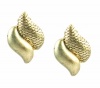 Jones New York Earrings, Antique Gold-Tone Textured Clip-on Earrings
