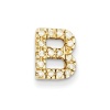 Diamond Letter B Pendant in 14kt Yellow Gold - Round Brilliant Shape - Dazzling