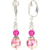 Monet Pink Spring Valentines Clip Earring, Un-pierced Earring Pair-Swarovski Austrian Crystal Swirl