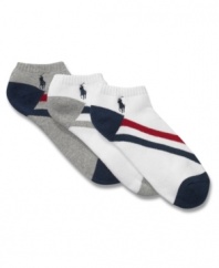 Hit the gym in style with these ped sport socks from Ralph Lauren.