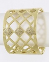 TRENDY FASHION CRYSTAL LINED SQUARE ACCENT BRACELET BY FASHION DESTINATION