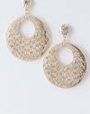CONTEMPO COUTURE CRYSTAL STUDDED METAL EARRINGS