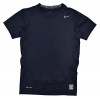 Nike Boys' (8-20) Pro Core Compression Training Shirt-Dark Navy-Youth Medium