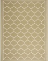 Safavieh CY6889-244 Courtyard Collection Indoor/Outdoor Area Rug, 8-Feet 10-Inch by 11-Feet 6-Inch, Green and Beige