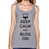 Women's Create Your Own Keep Calm Blog Funny Quotes Tops