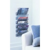 Design Ideas Wall Works Magazine Rack, Large, Silver