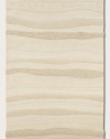 Couristan 2150/9000 Super Indo-Natural Impressions Stripe/White 2-Feet 6-Inch by 4-Feet 6-Inch Rug