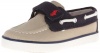 Polo Ralph Lauren Kids Sander EZ Fashion Sneaker (Toddler/Little Kid/Big Kid),Khaki/Navy,9 M US Toddler