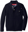 Tommy Hilfiger Little Boys' Lawerence Button Neck Sweater
