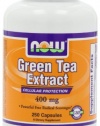 Now Foods Green Tea Extract 400 mg, 250 Gelatin Capsules