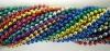33 Inch 07mm Round Metallic 6 Color Mardi Gras Beads - 6 Dozen (72 Necklaces)