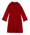 Style&co. 3/4 Sleeve Ribbed Sweater Dress-PM-New Red Amore