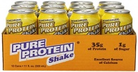 Pure Protein Ready to Drink Shake 35 Grams Protein, Banana Creme, 11 Ounces (Pack of 12)