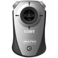 Coby CX71BLK Mini AM/FM Pocket Radio with Hand Strap, Black