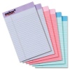 TOPS Prism Plus 100% Recycled Legal Pad, 5 x 8 Inches, Perforated, Assorted Colors: Gray, Orchid, Blue, Legal/Wide Rule, 50 Sheets per Pad, 6 Pads per Pack (63016)