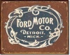 Ford Historic Logo Metal Tin Sign 16 X 12.5