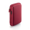 Drive Logic DL-64 Portable EVA Hard Drive Carrying Case Pouch (Red)