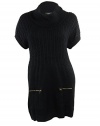 Alfani Cable-Knit Short Sleeve Women's Sweater Dress