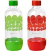 Sodastream 1l Carbonating Bottles Red/Green (Twin Pack)