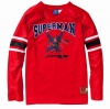 Superman Boys Embroidered Superman V-Neck Jersey (Sizes 10-18)