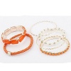 SmileForever Beauty Fashion Mix-And-Match Pure Color Bohemia Multilayer Gemstone Pearl Woven Bracelets
