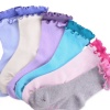 Naartjie Girls Cotton Double Ruffle Short Crew Socks 6-Pack